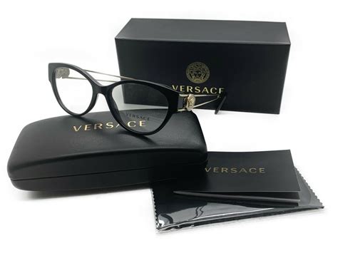 versace eyeglasses black|real Versace glasses.